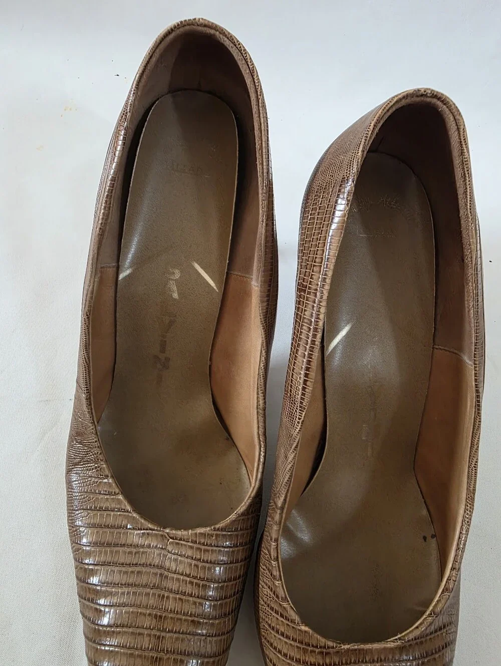 Vintage Salvini Exotic Leather Stiletto Pumps 10 AA